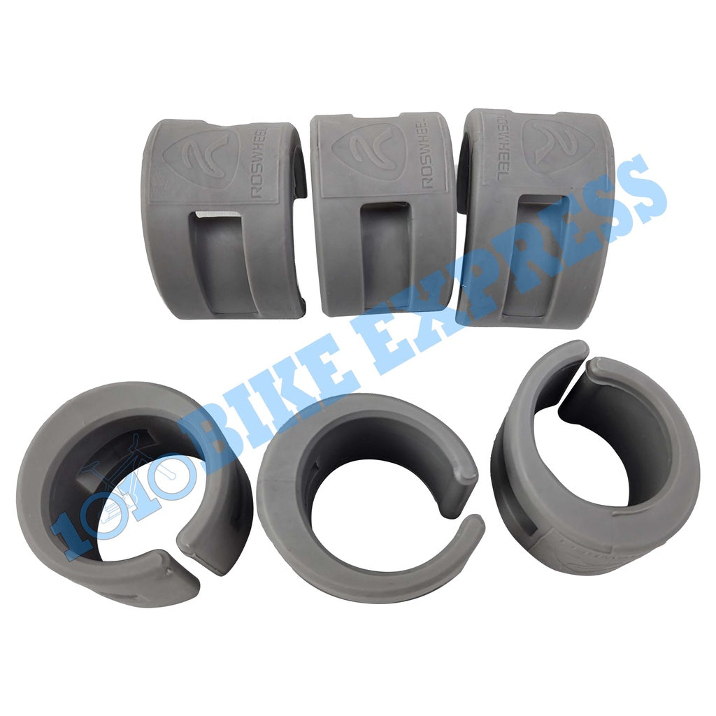 Roswheel Rubber Chainguard Mountain Bike Chain Guard Ring With Cable Tie Per Bottle 36pcs