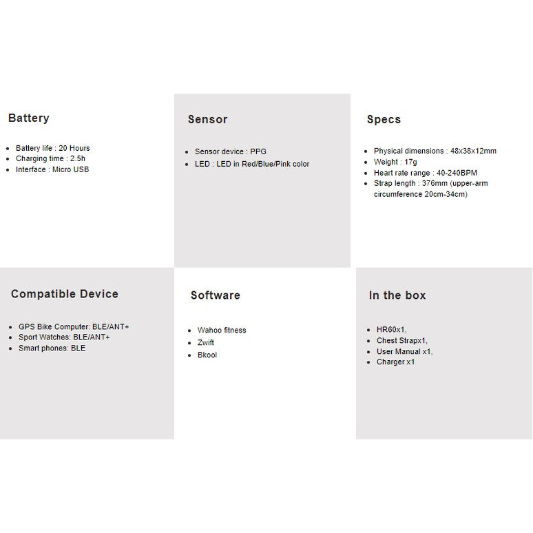 IGPSport Hr60 Arm Heart Rate Monitor
