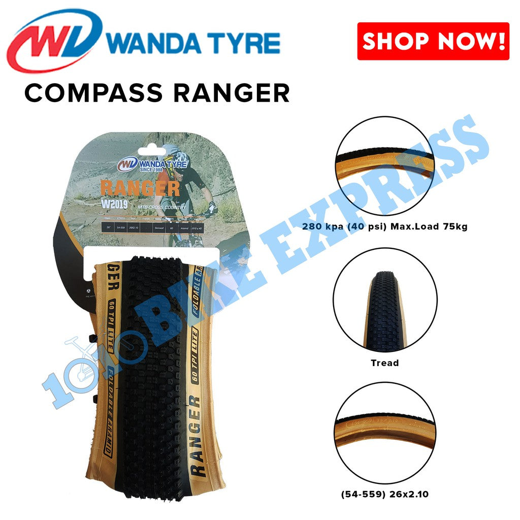 Wanda Tire Mountain Bike 26 27.5 29er Compass Folding Skin Wall Per Piece