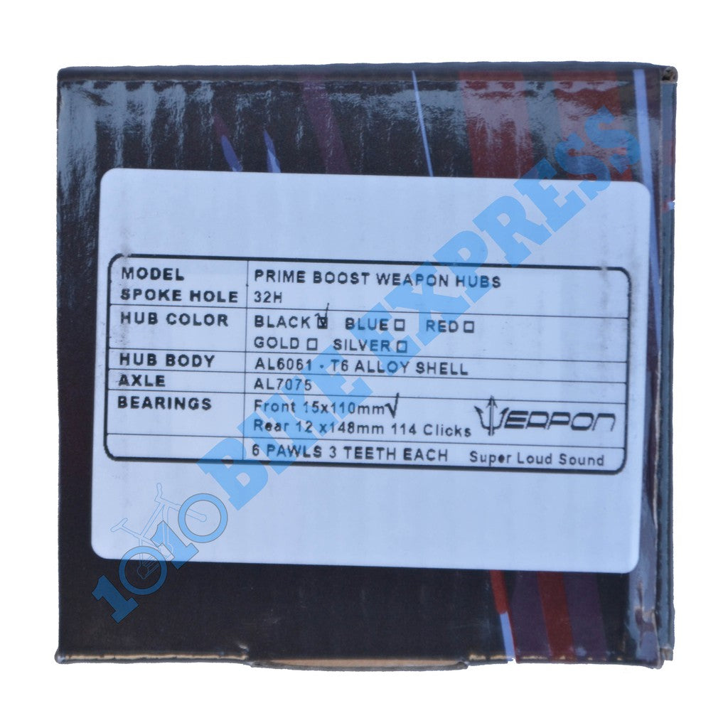 Weapon Mountain Bike Prime Boost Hub Front