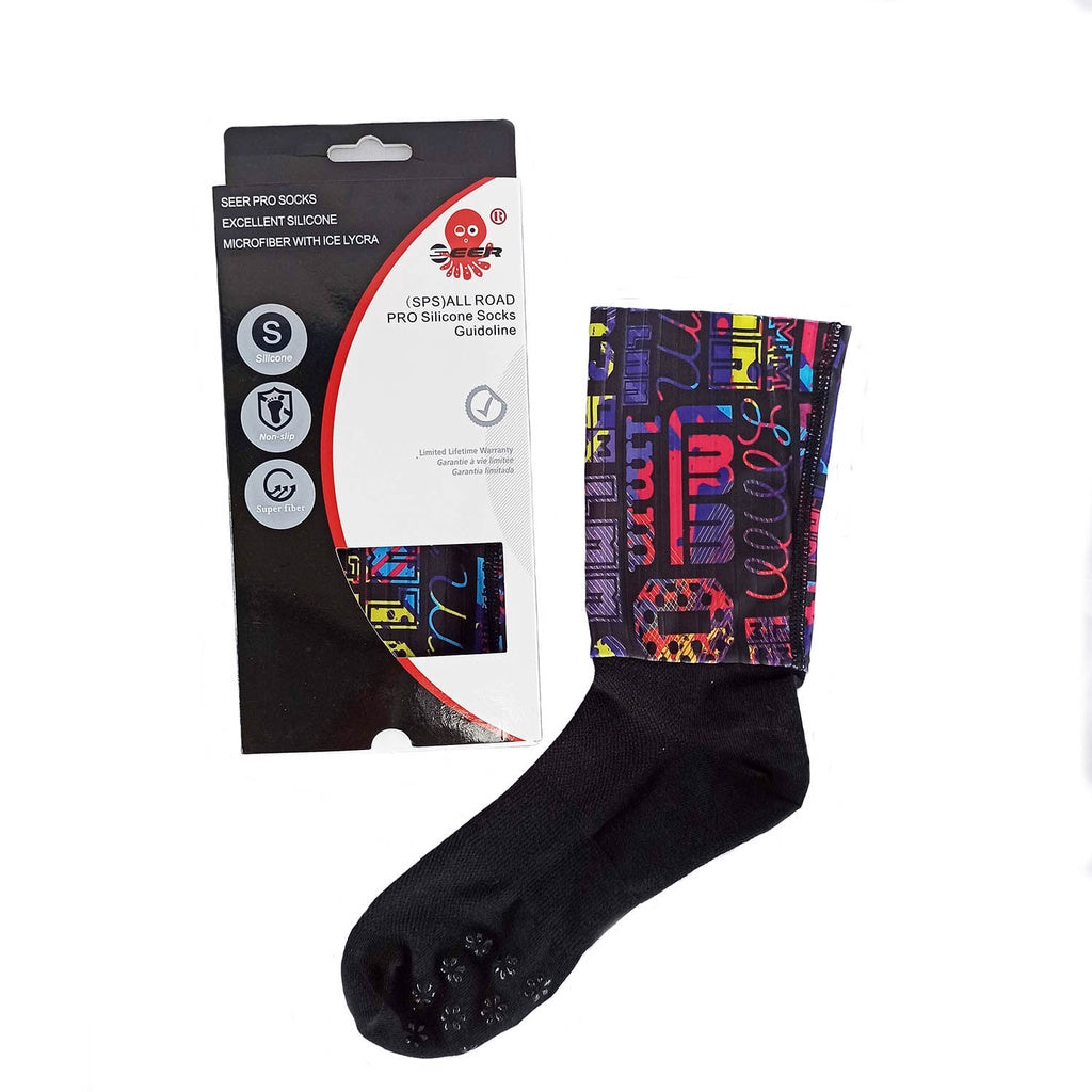 Seer Lycra Silicone Socks Colored And Oil Slick Legit