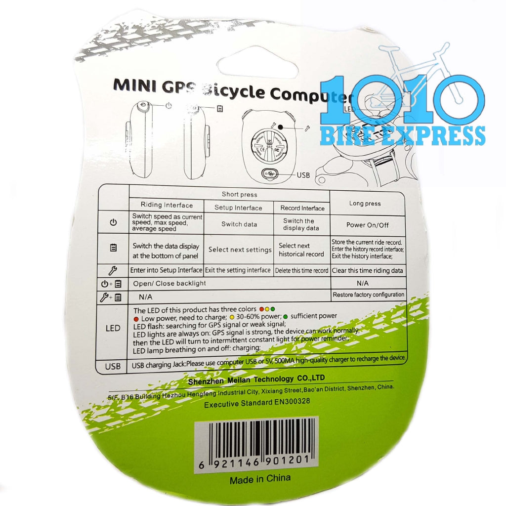 Meilan M3 Mini Gps Bicycle Computer Speed Meter
