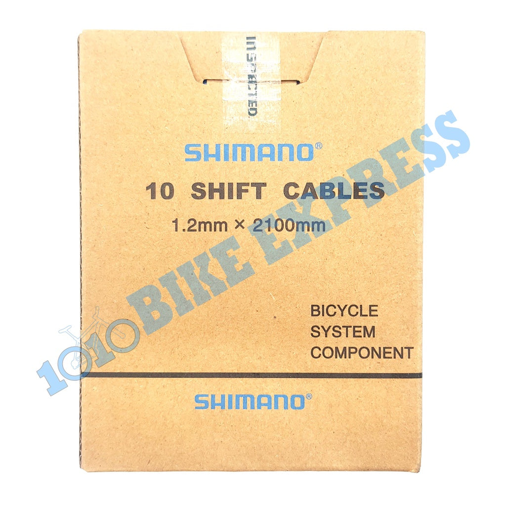 Shimano Shifter Cable Steel 2100mm 10 Per Box