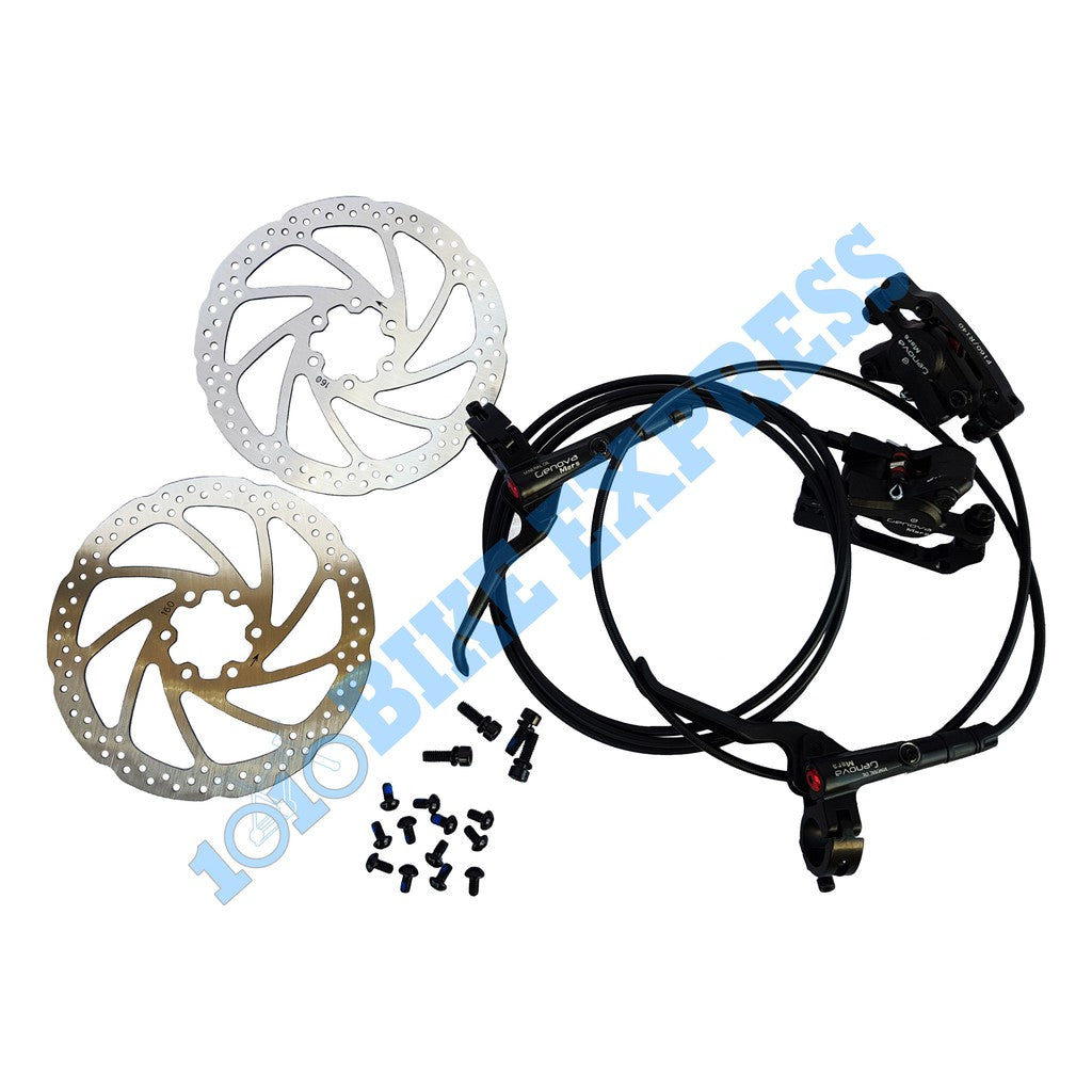 Genova Mars Hydraulic Brake Set With 160mm Rotors Hydro Brakes