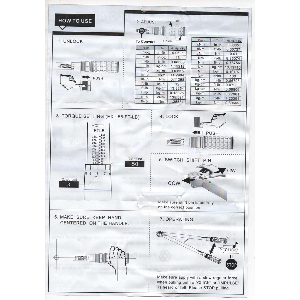 Sagmit St-100 Torque Wrench tool Set st100 tools