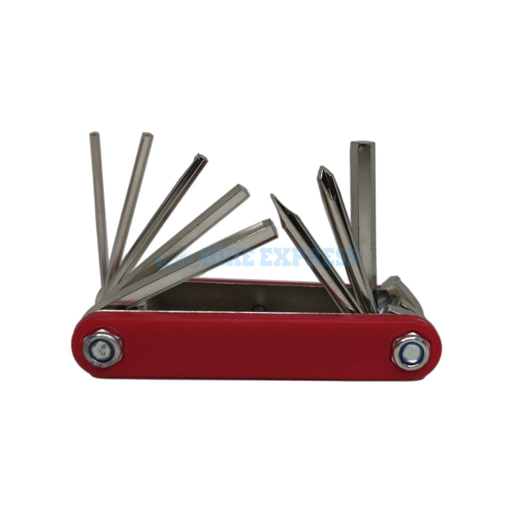 Bicycle Motorcycle Quick Repair Pocket Tools Orange Multitools 7 In 1 Tools