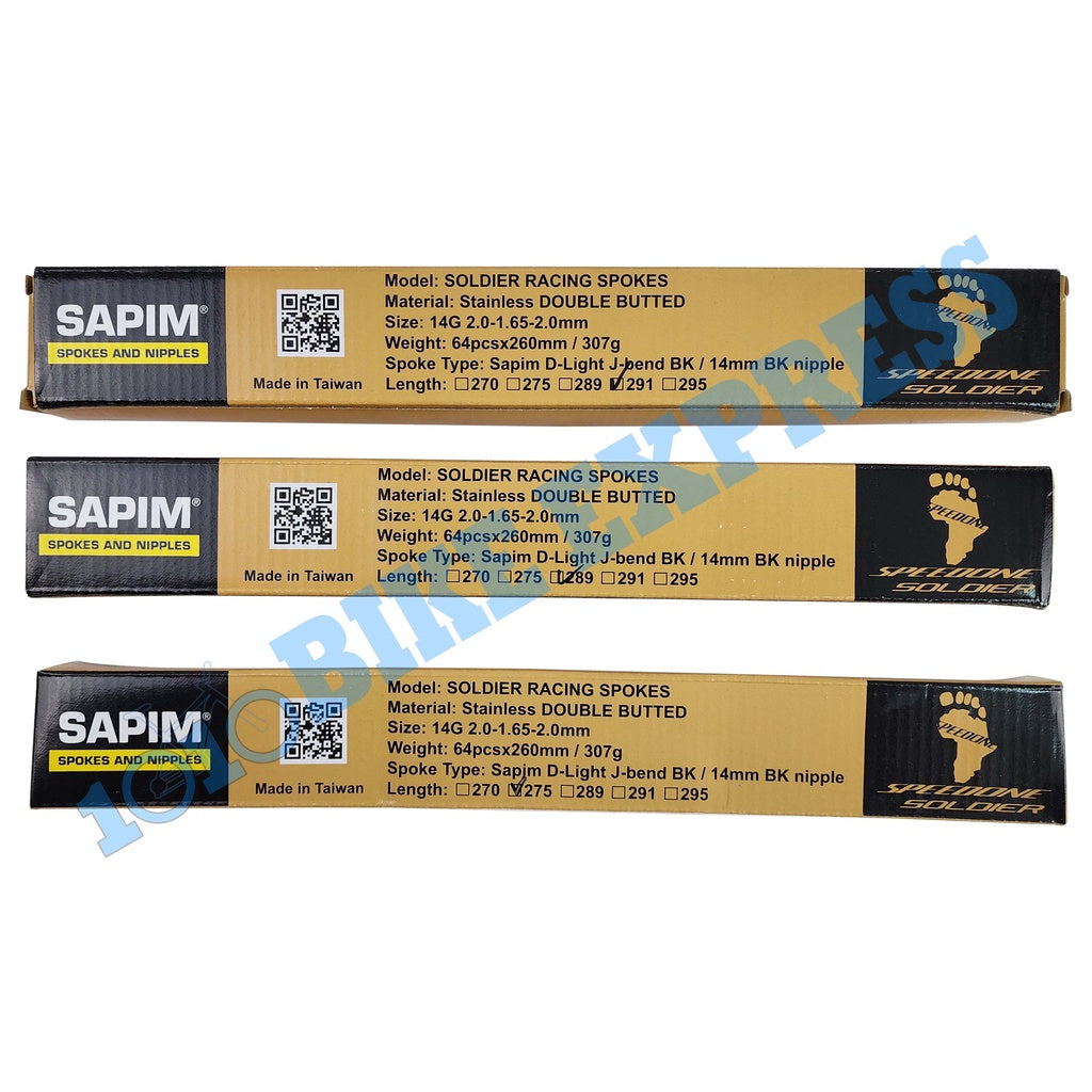 SAPIM SPOKES AND NIPPLES 64PCS