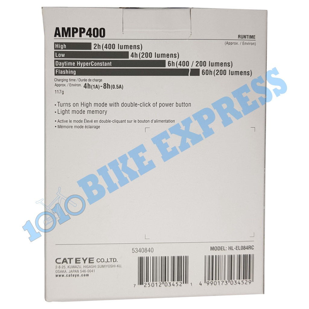 CATEYE Ampp400 Bike Headlight Bicycle Head Light Ampp 400