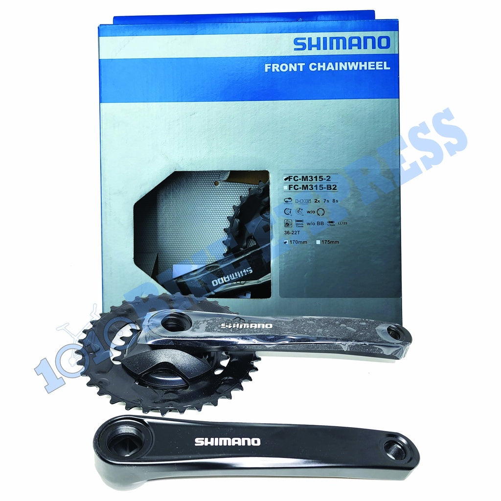 Shimano Fc-M315 2x m315 crank MTB Crankset 2x8/7-Speed Square Type Fc-M315-2