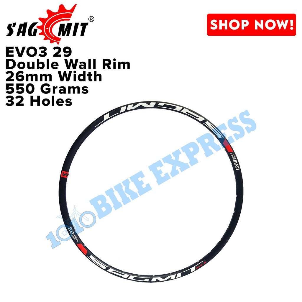 Sagmit Evo3 Rim 26 27.5 29 Evo 3 Tr & Brooklyn Xc (sold as Pair) (32holes)