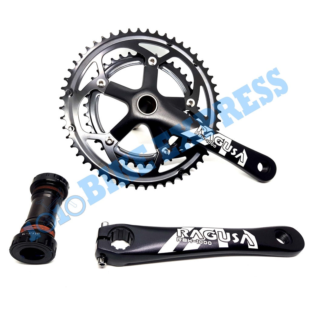 RAGUSA RB-1000 HOLLOWTECH 2X CRANK AND Ragusa Rbh-1000 Hollowtech Crank For Raod Bike Rb