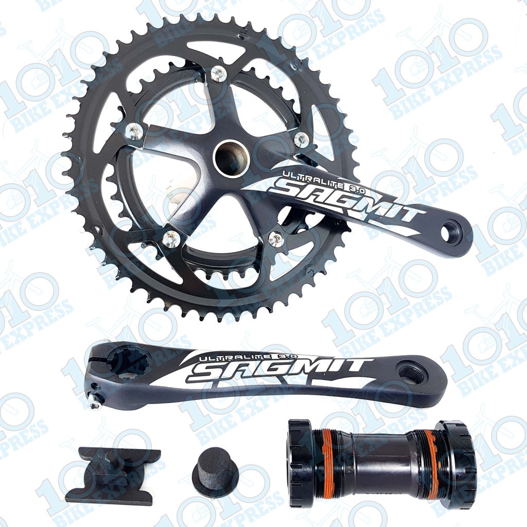 Sagmit Ultralite 3.0 Crankset Ultralight Racing Pro 3.0 36-52T 170mm Road Bike