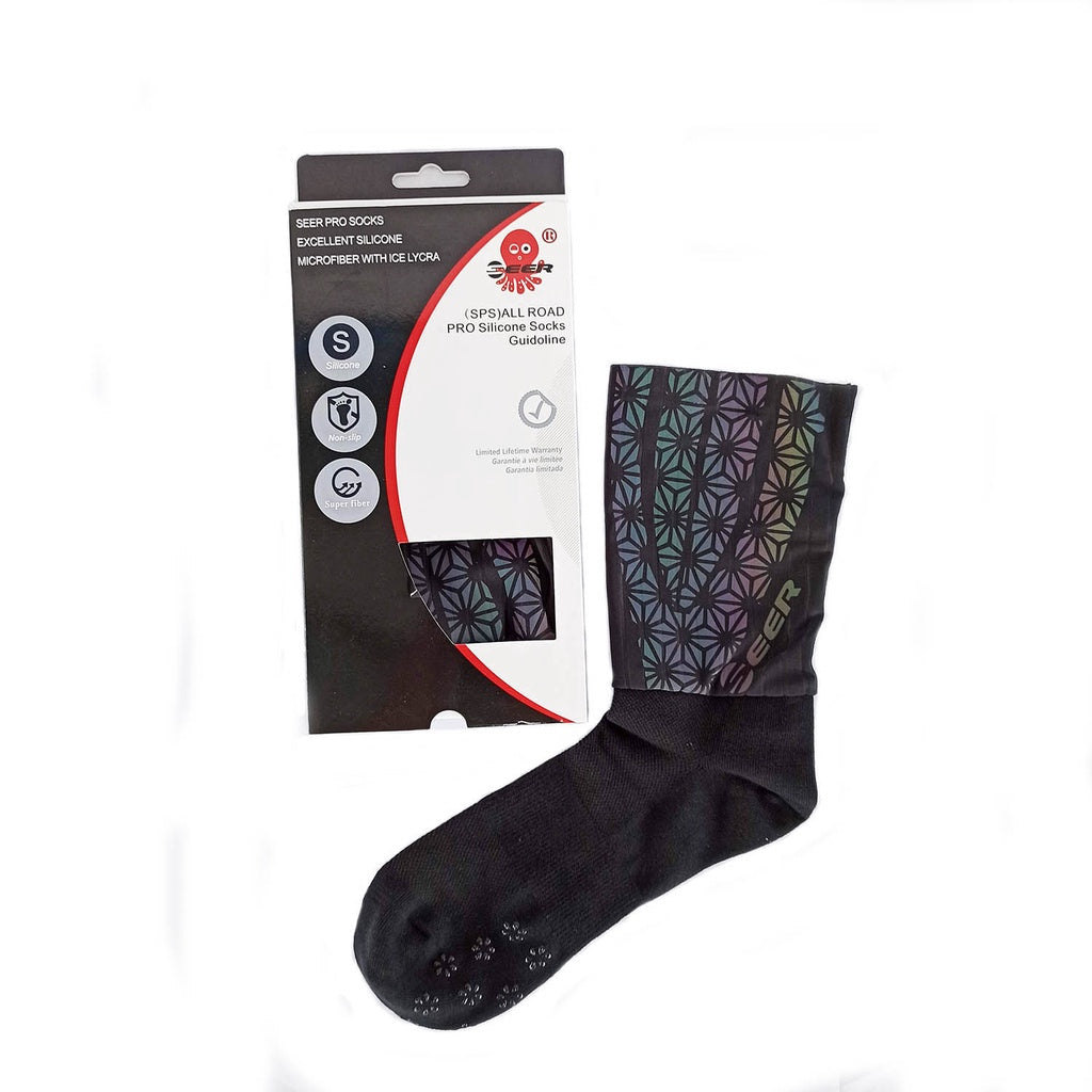 Seer Lycra Silicone Socks Colored And Oil Slick Legit