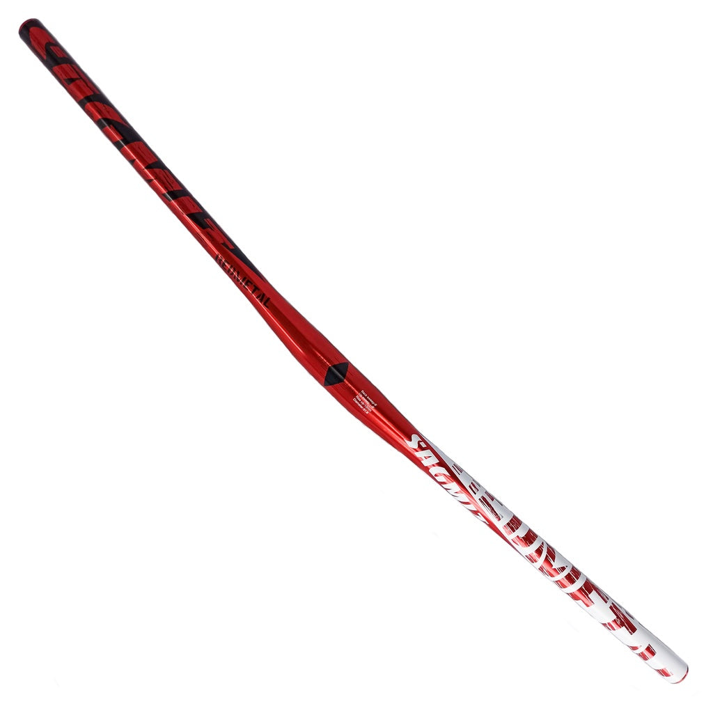Sagmit Straight Handlebar Red Metal With Back Sweep