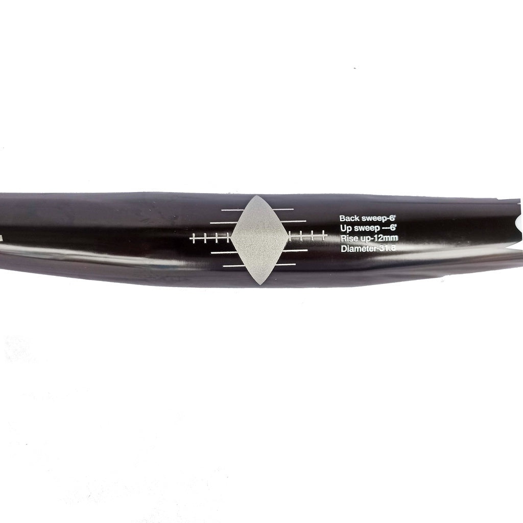 Sagmit Straight Handlebar Red Metal With Back Sweep