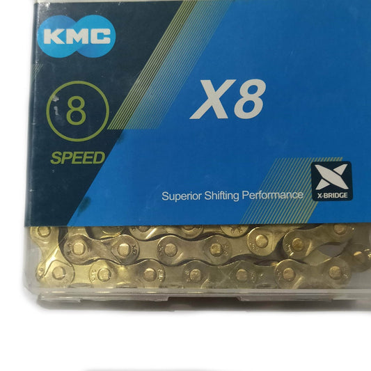 Kmc 8x MTB Mountain Bike Chain Hollow 116 Full Links