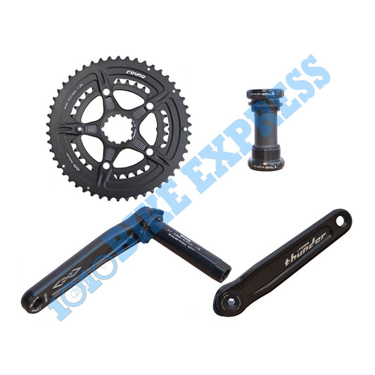 Fovno Thunder Cnc Crankset 50 34t Rb Road Bike Crank Set