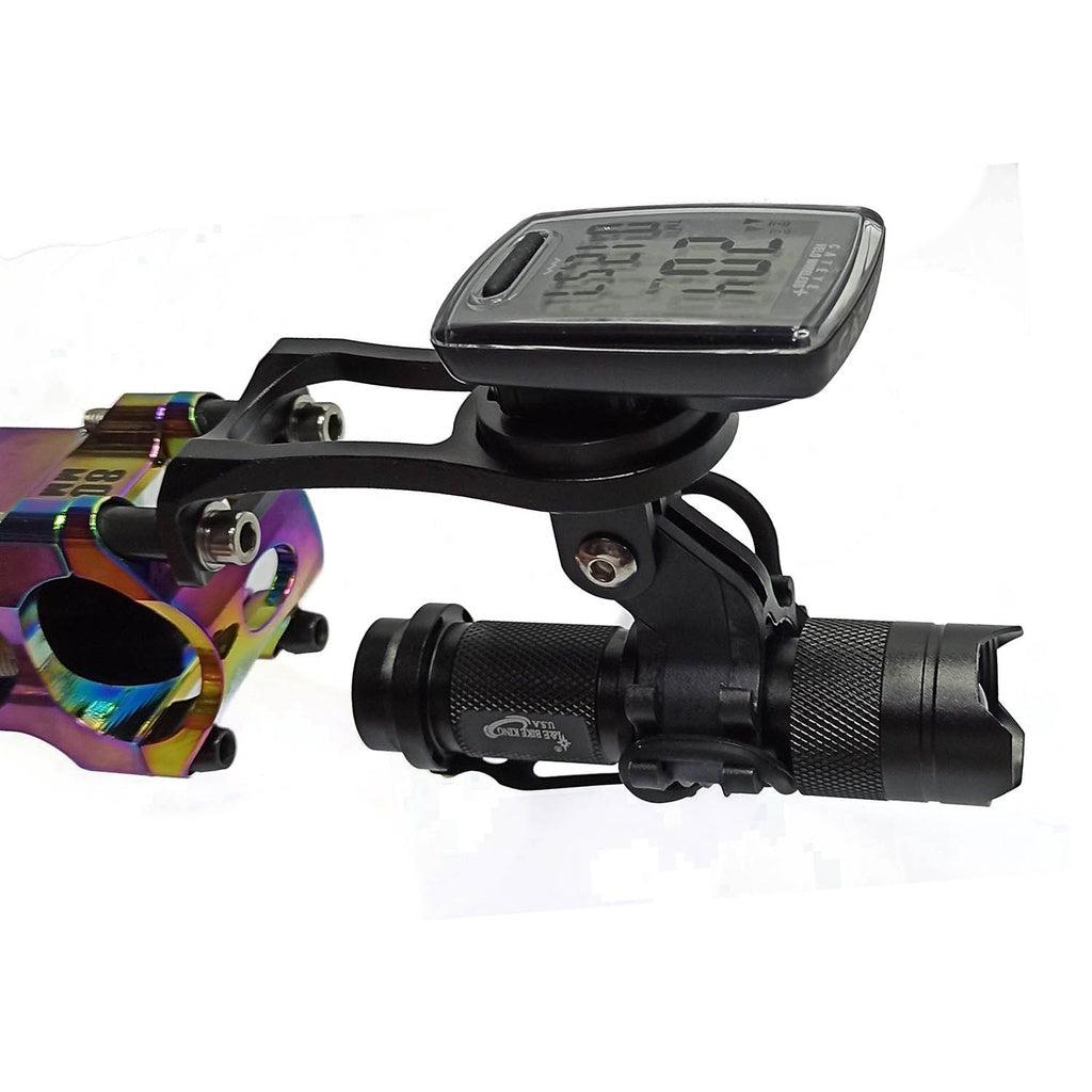 Alloy Dual Barfly Flashlight And Speedometer For Stem