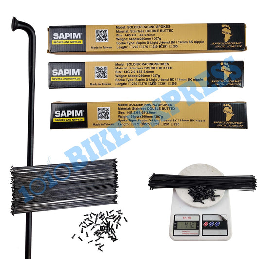 SAPIM SPOKES AND NIPPLES 64PCS