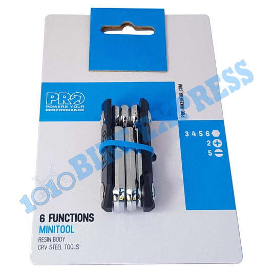 PRO Bike Gear Mini tool 6 Function minitool folding tools