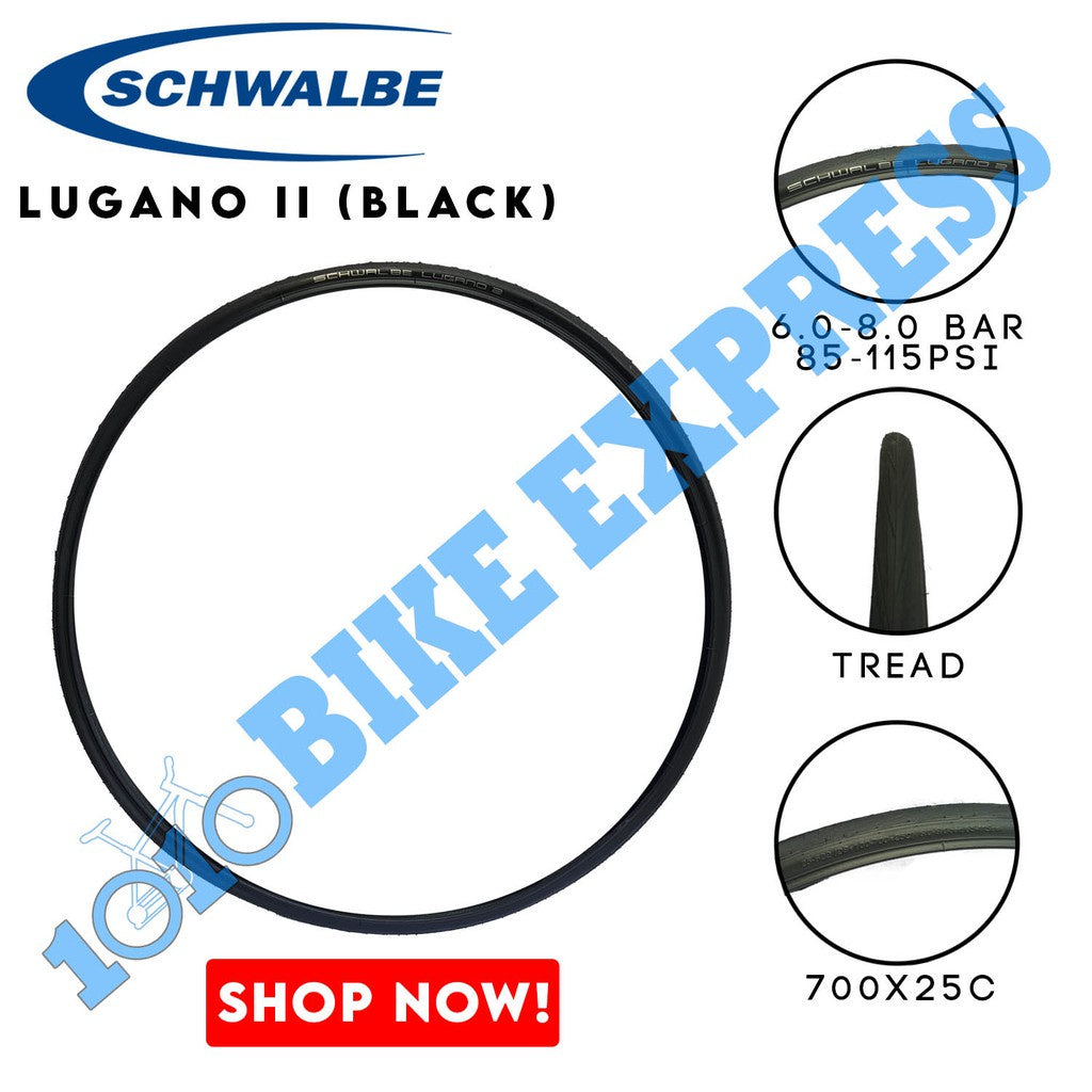 Schwalbe Road Bike Tire Wired Lugano 25c And Cruiser 35c