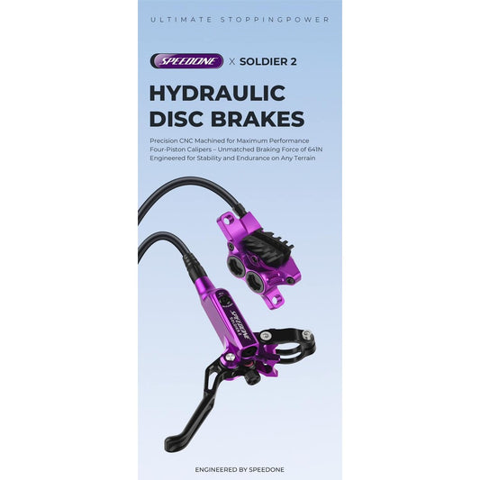 SPEEDONE SOLDIER 2.0 HYDRAULIC BRAKESET 4 PISTONS